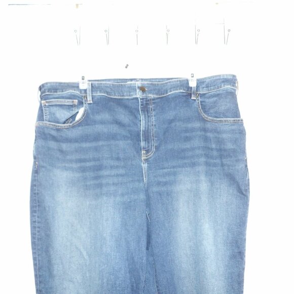 Lane Bryant Flex Magic High Rise GF Straight Destructed Hems Jeans  Plus Sz 26 - Picture 4 of 6
